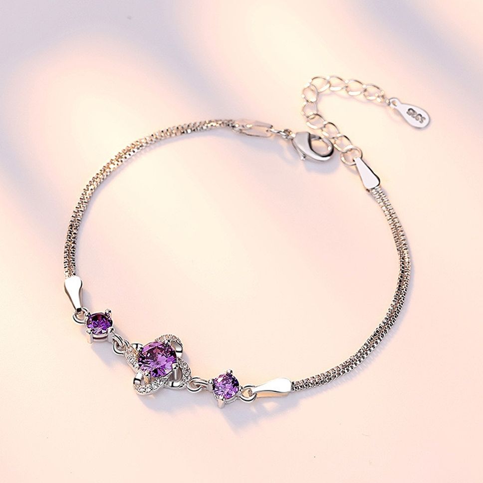 MYKI Religious Flower shape Cubic Zircon Bracelet (MKBRAD368P)