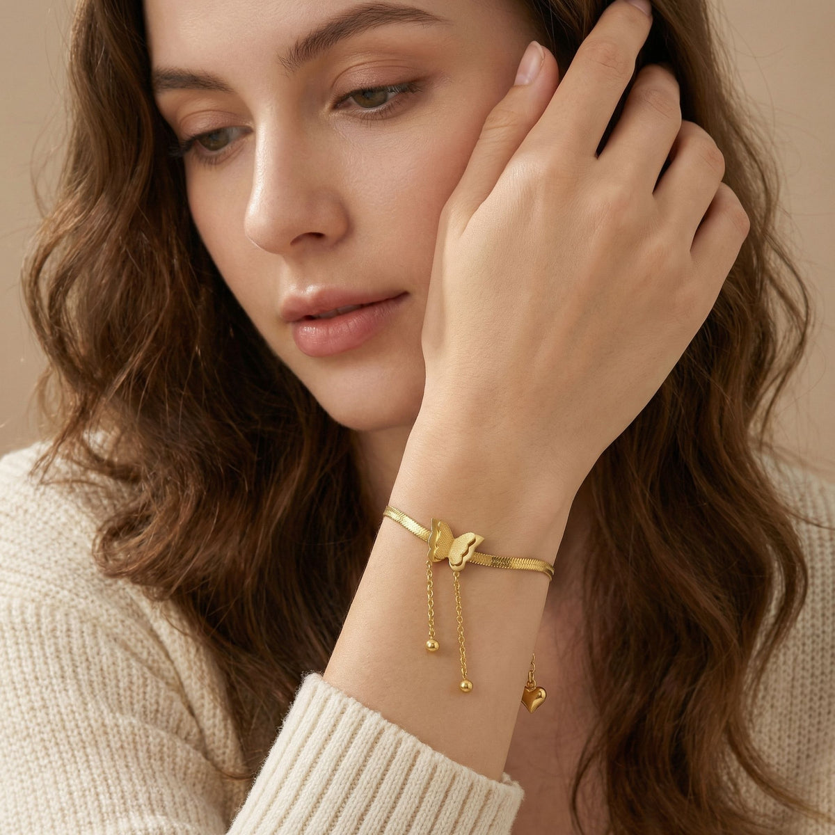 MYKI Chain Butterfly Bracelet (MKBRAD370G)