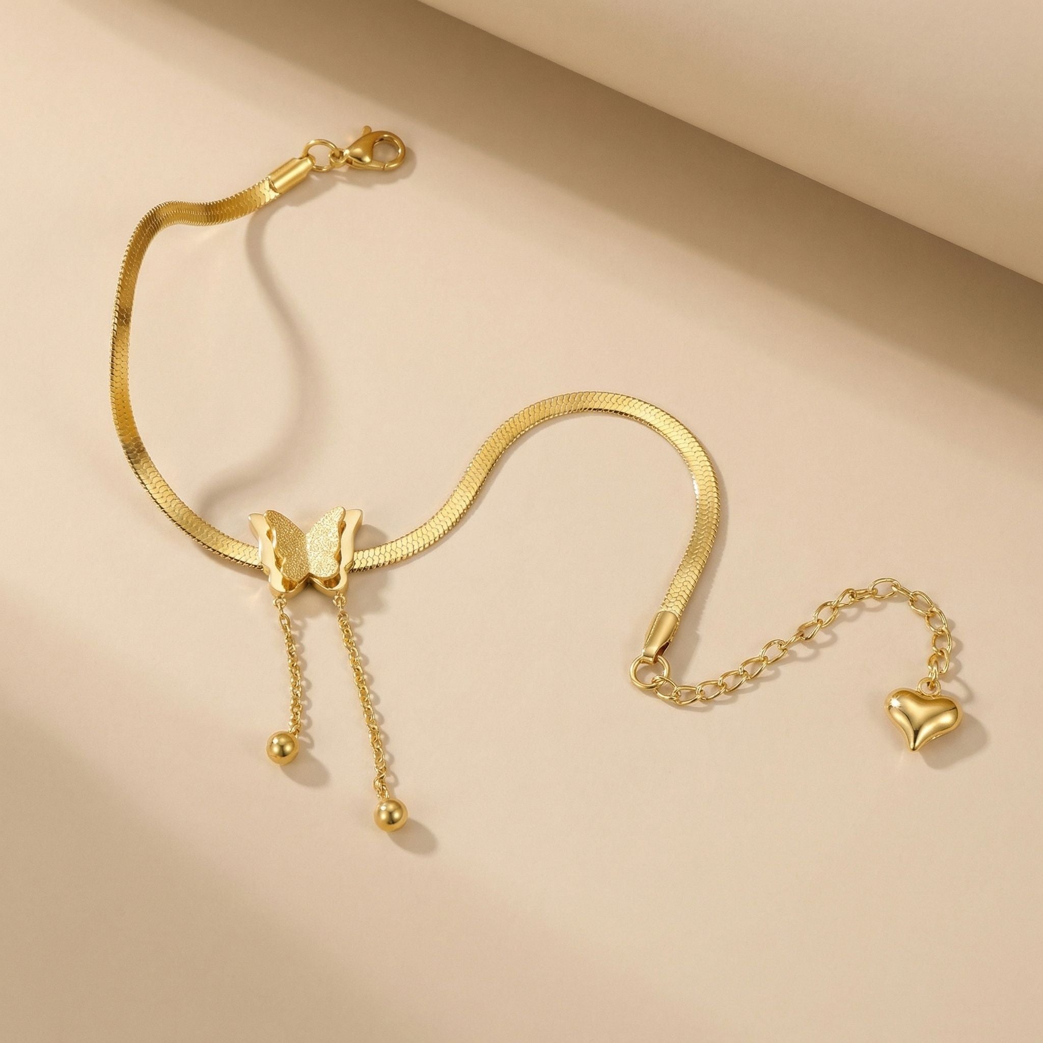 MYKI Chain Butterfly Bracelet (MKBRAD370G)