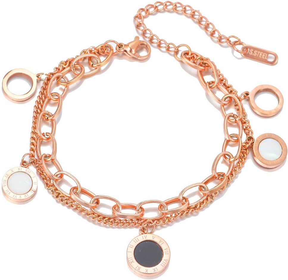 MYKI Casual Roman Gold plated Loose Bracelet (MKBRAD395RG)