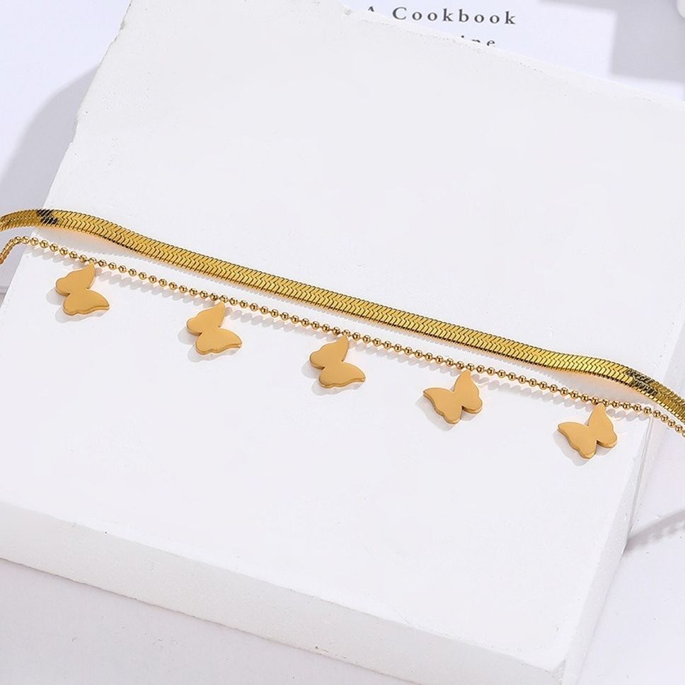 MYKI Gorgeous Butterfly Charm Bracelet (MKBRAD432G)