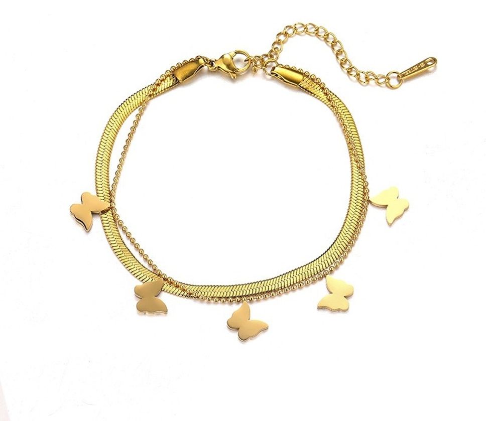 MYKI Gorgeous Butterfly Charm Bracelet (MKBRAD432G)