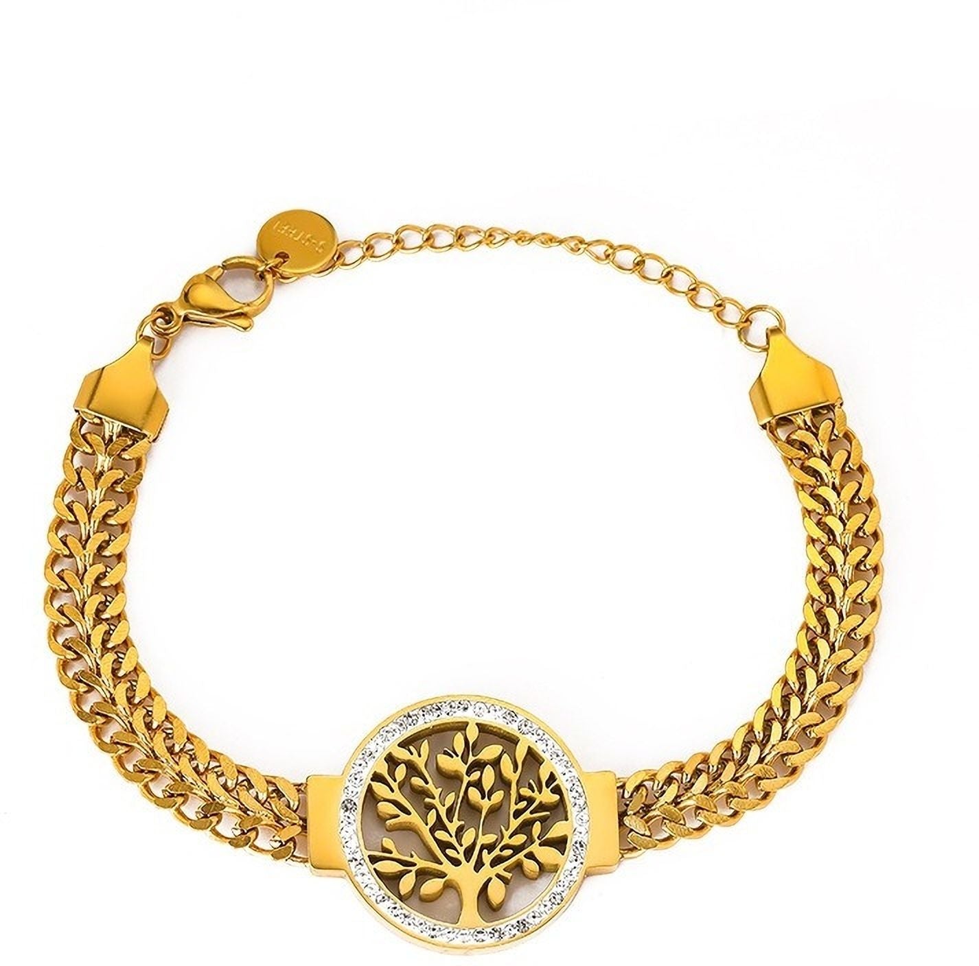 MYKI Life of Tree Shaped Charm Bracelet (MKBRAD436G-TWIN)