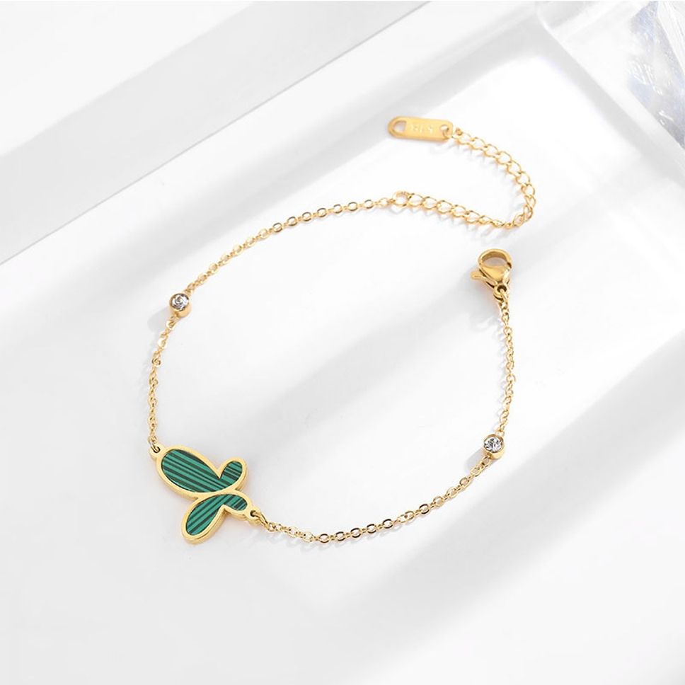 MYKI Butterfly Charm Bracelet (MKBRAD442G)