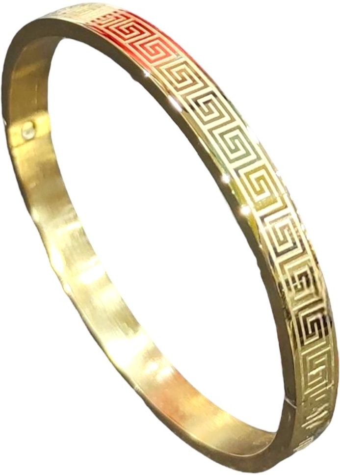 MYKI Glorious Love Bracelet For Women & Men (6mm thickness, 2.4 inch diameter) (MKBRAD463G)