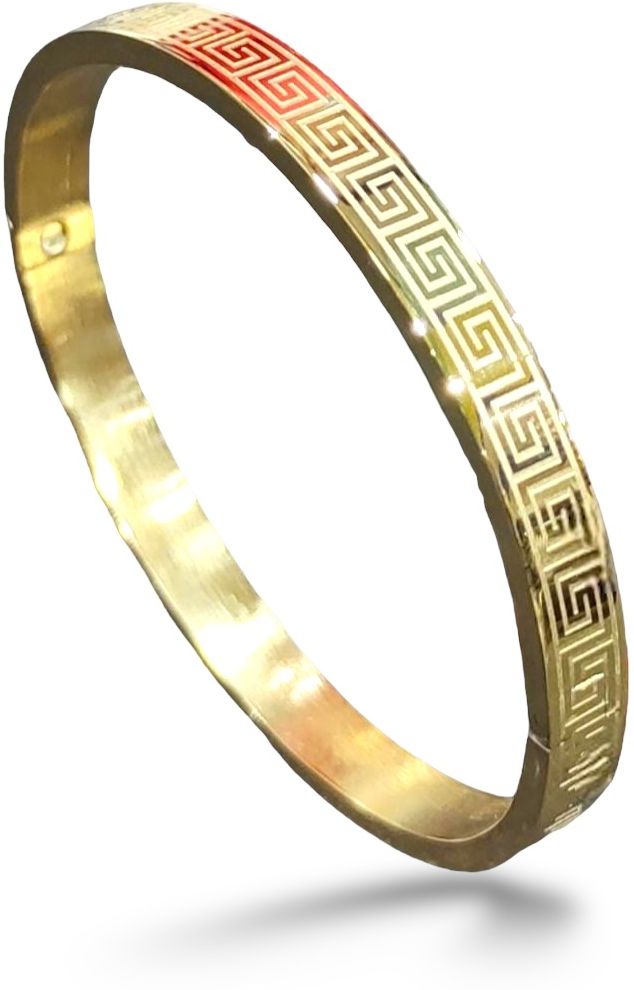 MYKI Glorious Love Bracelet For Women & Men (6mm thickness, 2.4 inch diameter) (MKBRAD463G)