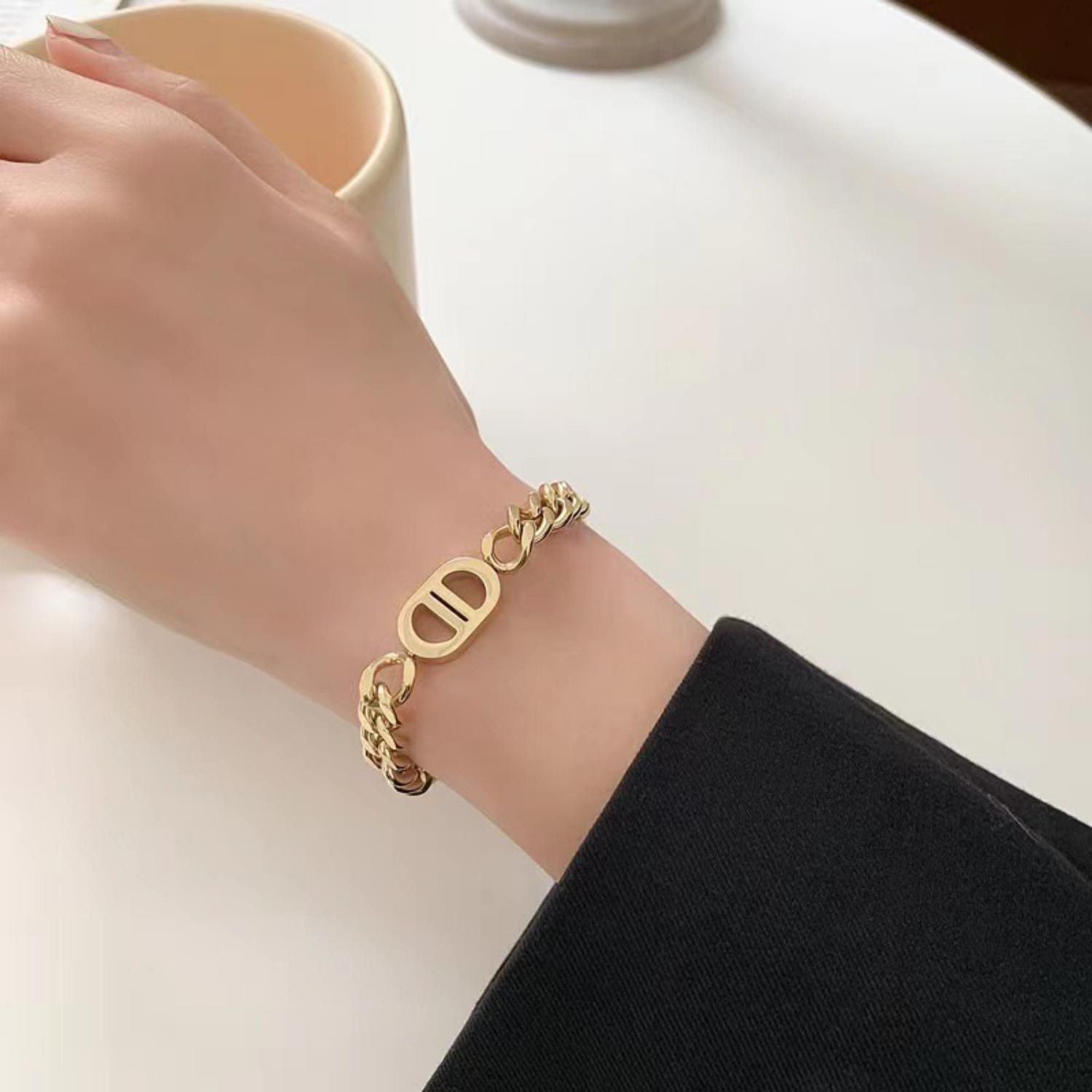 MYKI Sizzling Cuff Style Charm Bracelet  (MKBRAD511G)