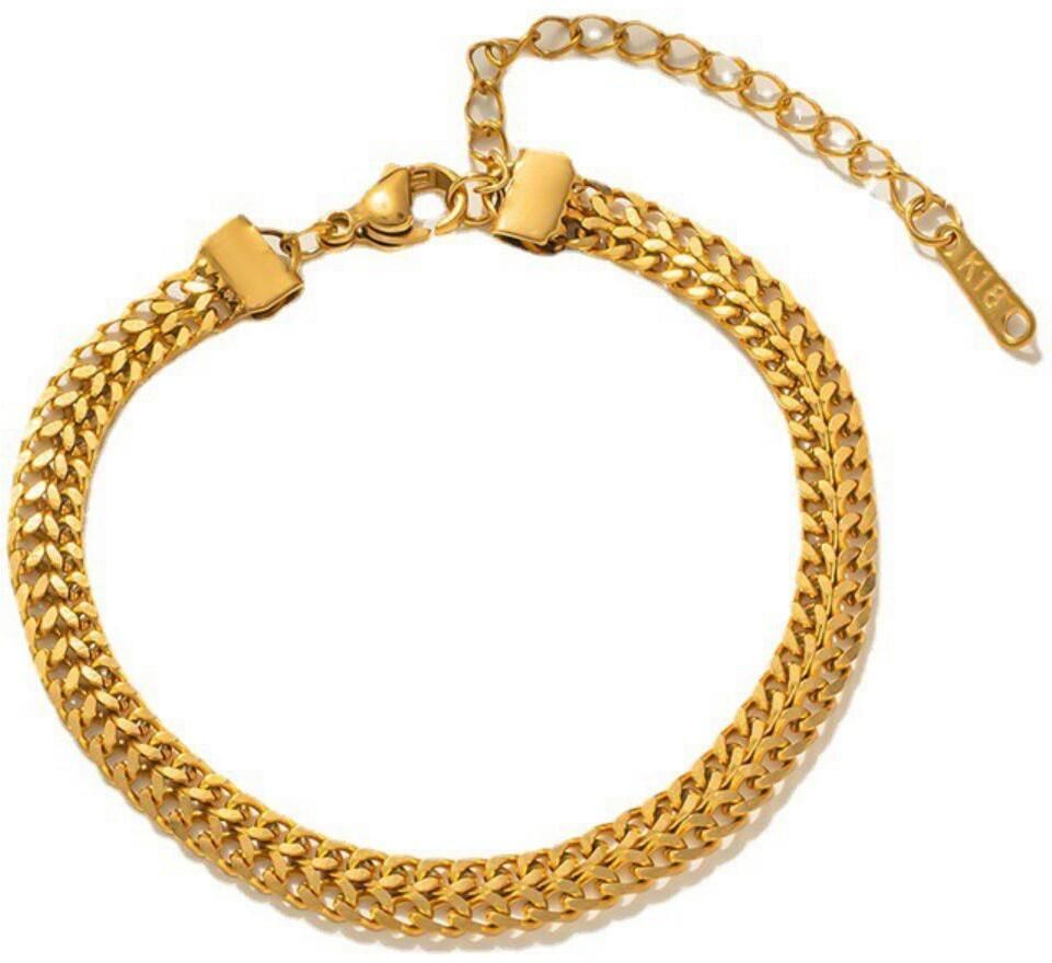 MYKI Dazzling Gold Charm Bracelet  (MKBRAD512G)