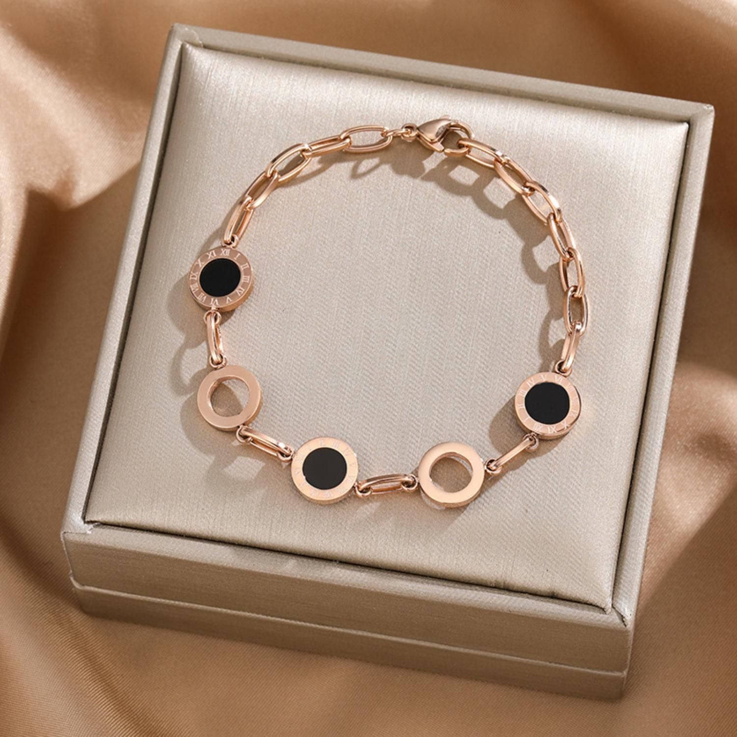 MYKI Lovely Roman Bracelet  (MKBRAD524RG)