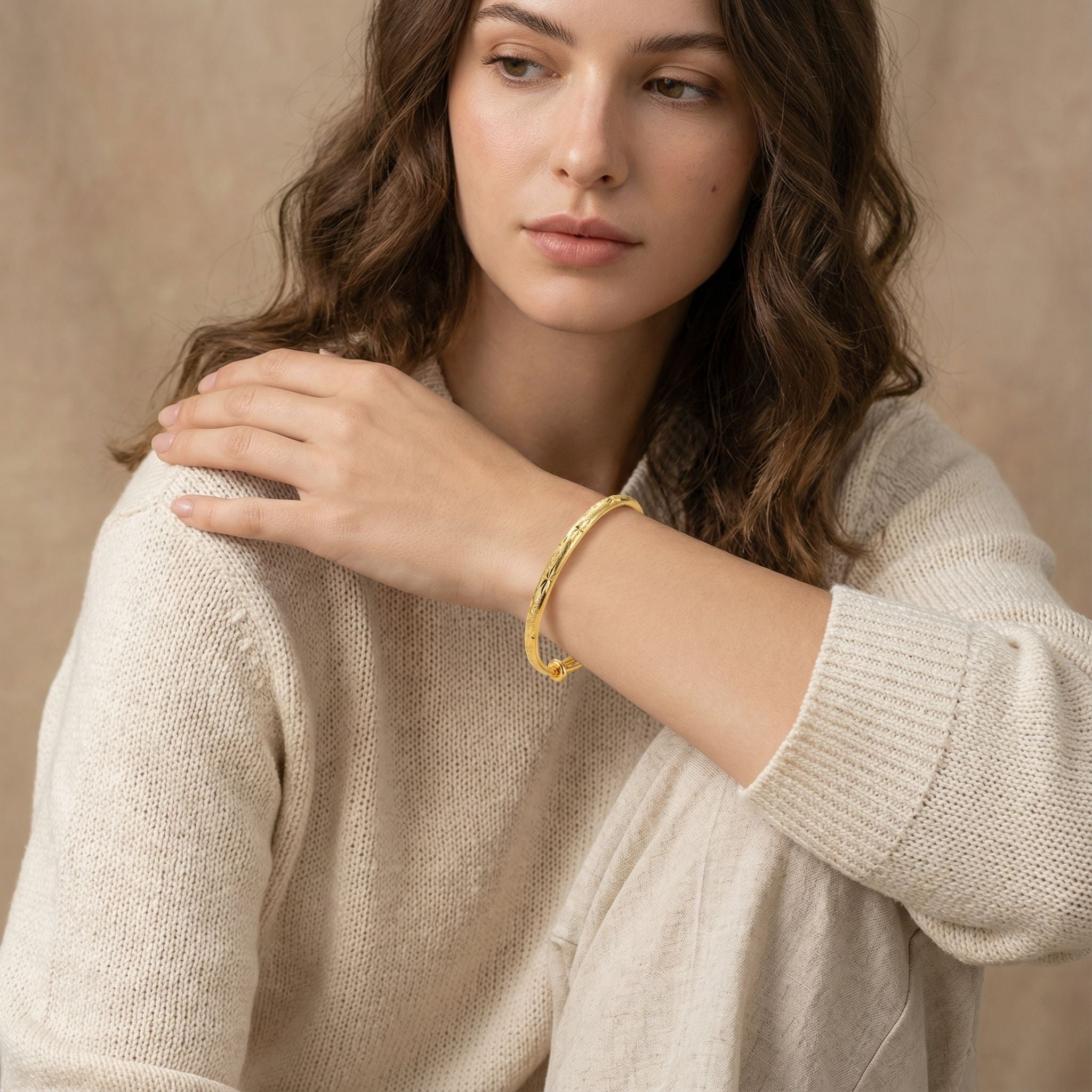 MYKI Alluring Silver Plated Kada  (MKBRAD531G)