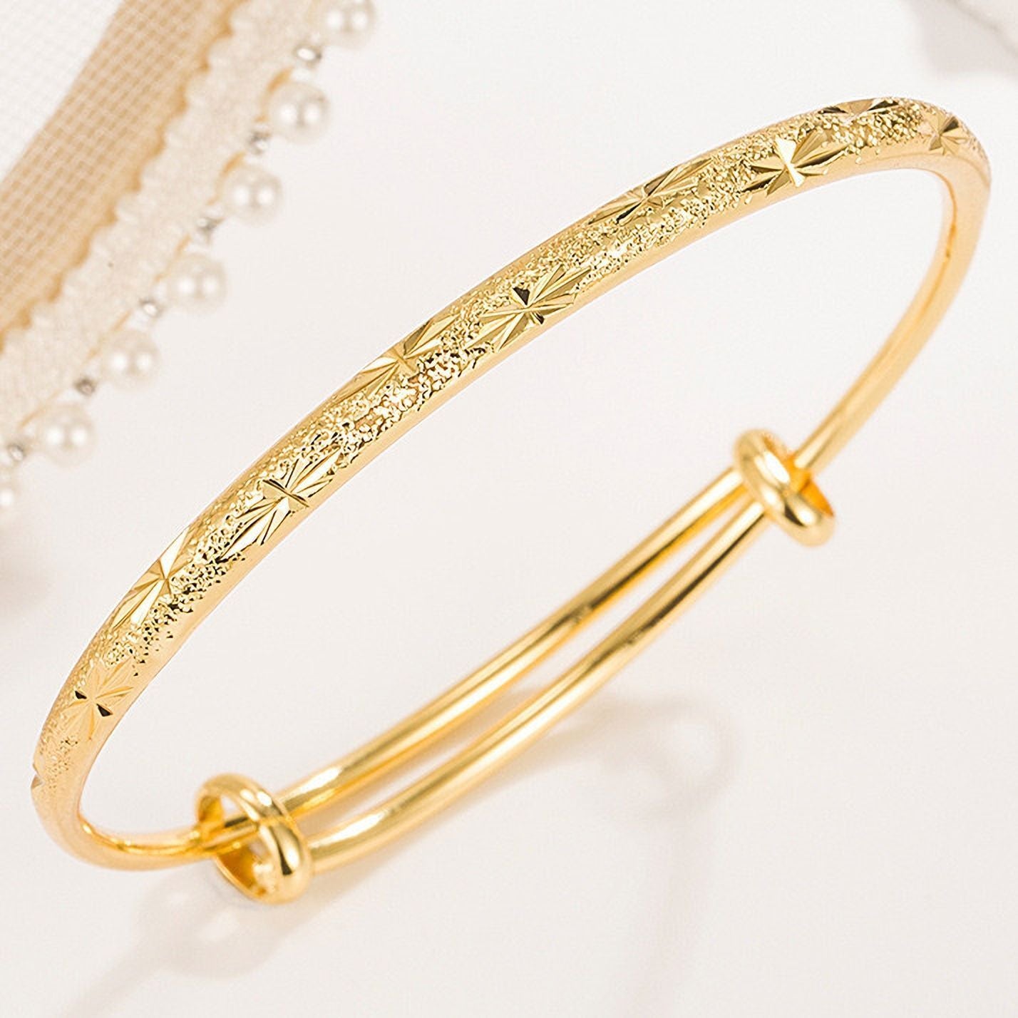 MYKI Alluring Silver Plated Kada  (MKBRAD531G)