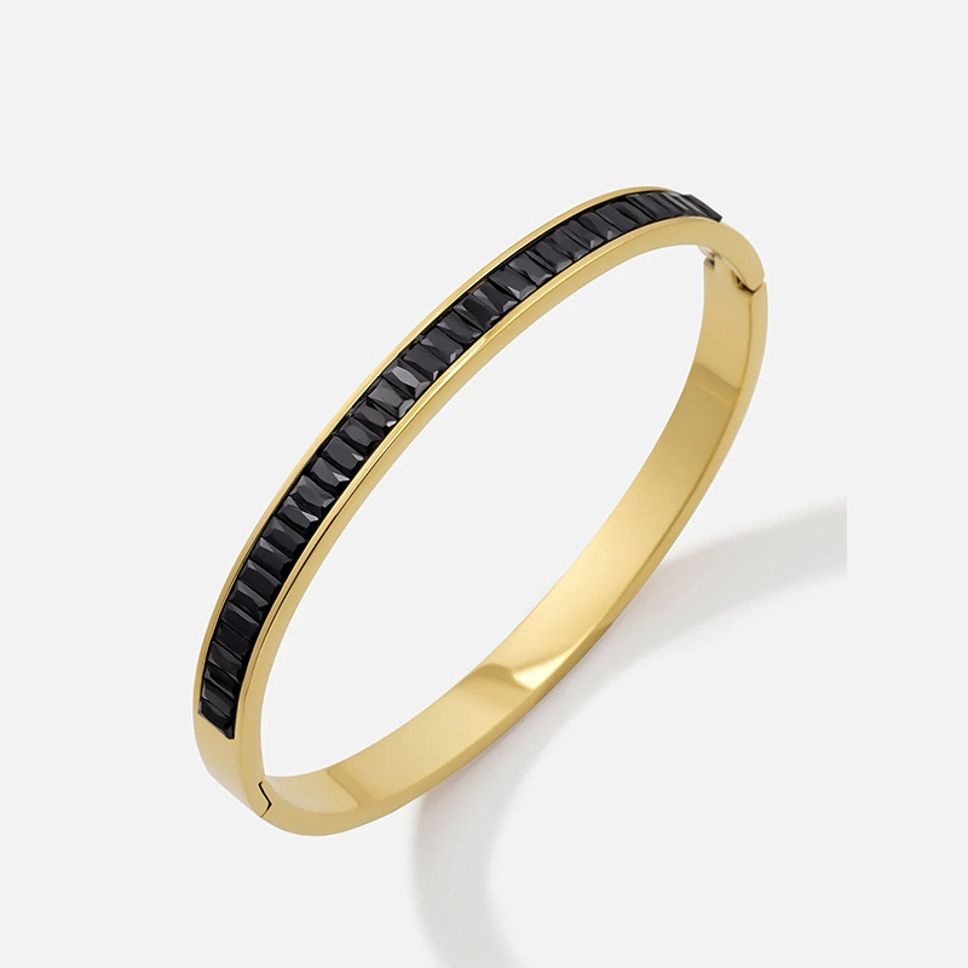 MYKI Amazing Diamond Gold plated Kada Bracelet  (MKBRAD538B)