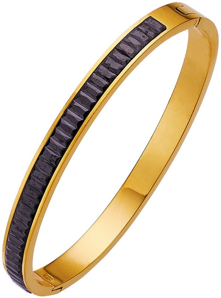 MYKI Amazing Diamond Gold plated Kada Bracelet  (MKBRAD538B)