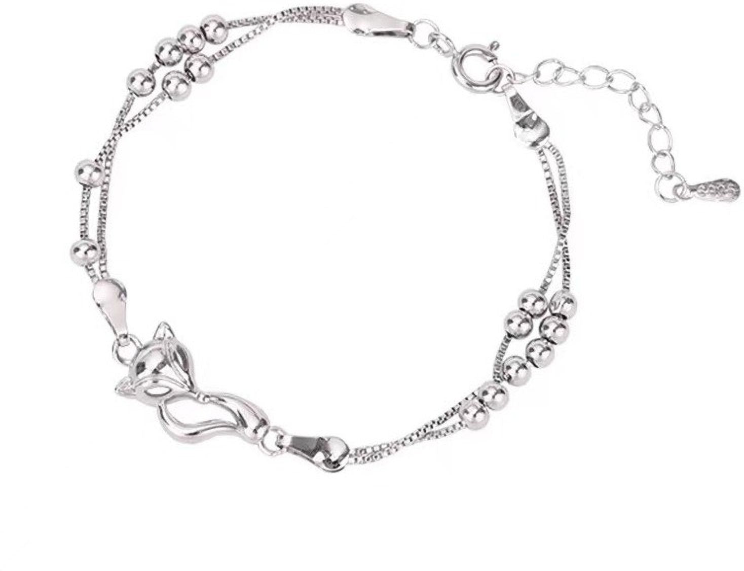 MYKI Appealing Kitty Multi Layer Loose Bracelet  (MKBRAD539S)