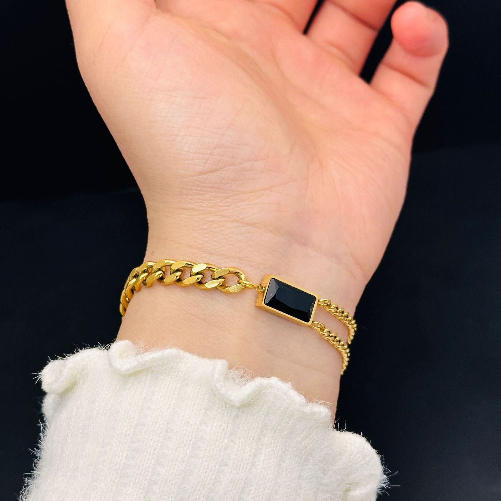 MYKI Stunning Bracelet  (MKBRAD578BLACK-CSS)