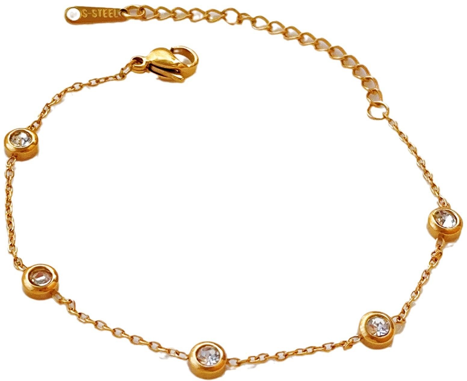 MYKI Diamond Sleek Bracelet  (MKBRAD583G-CSS)