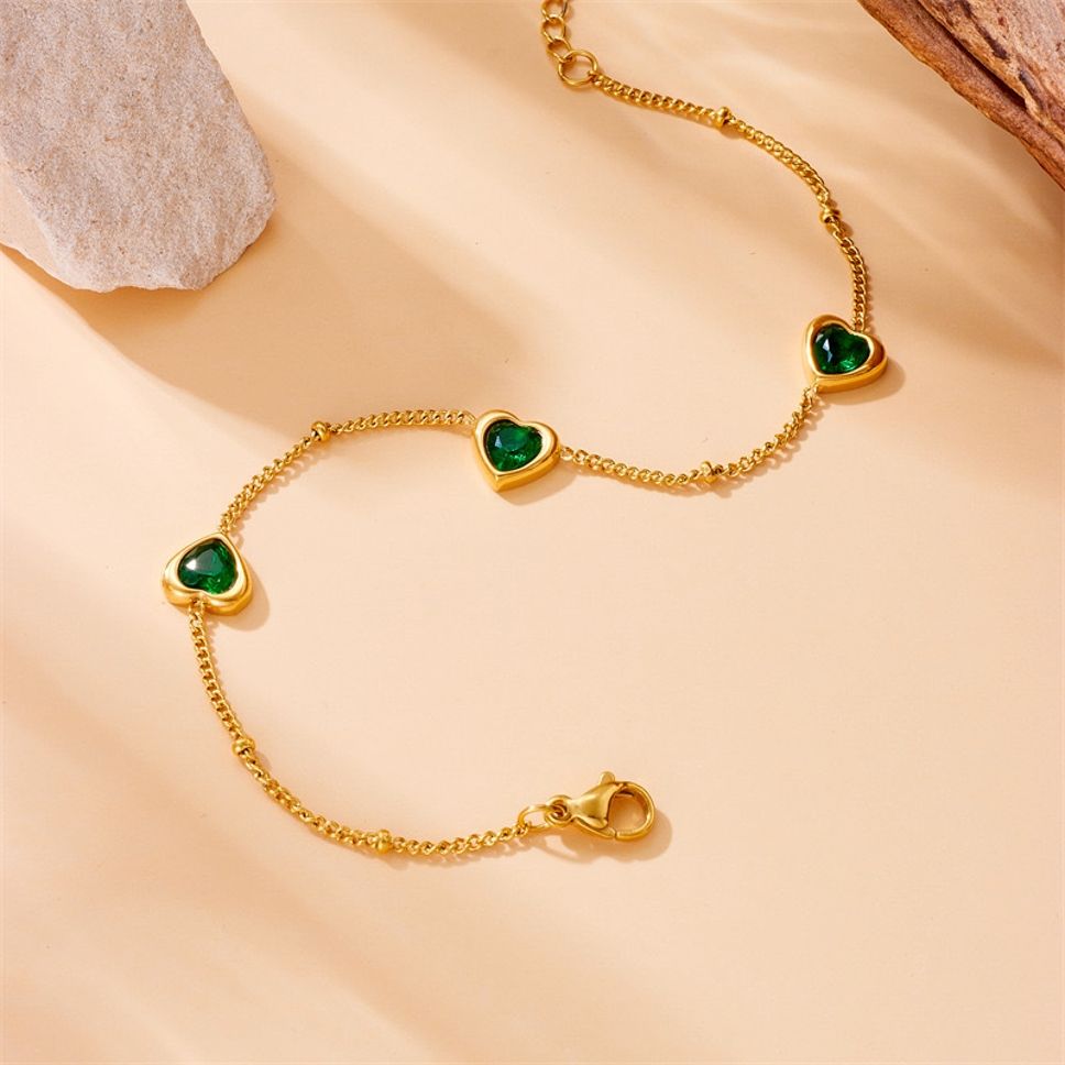 MYKI Charming Bracelet  (MKBRAD585G-GREEN-CSS)