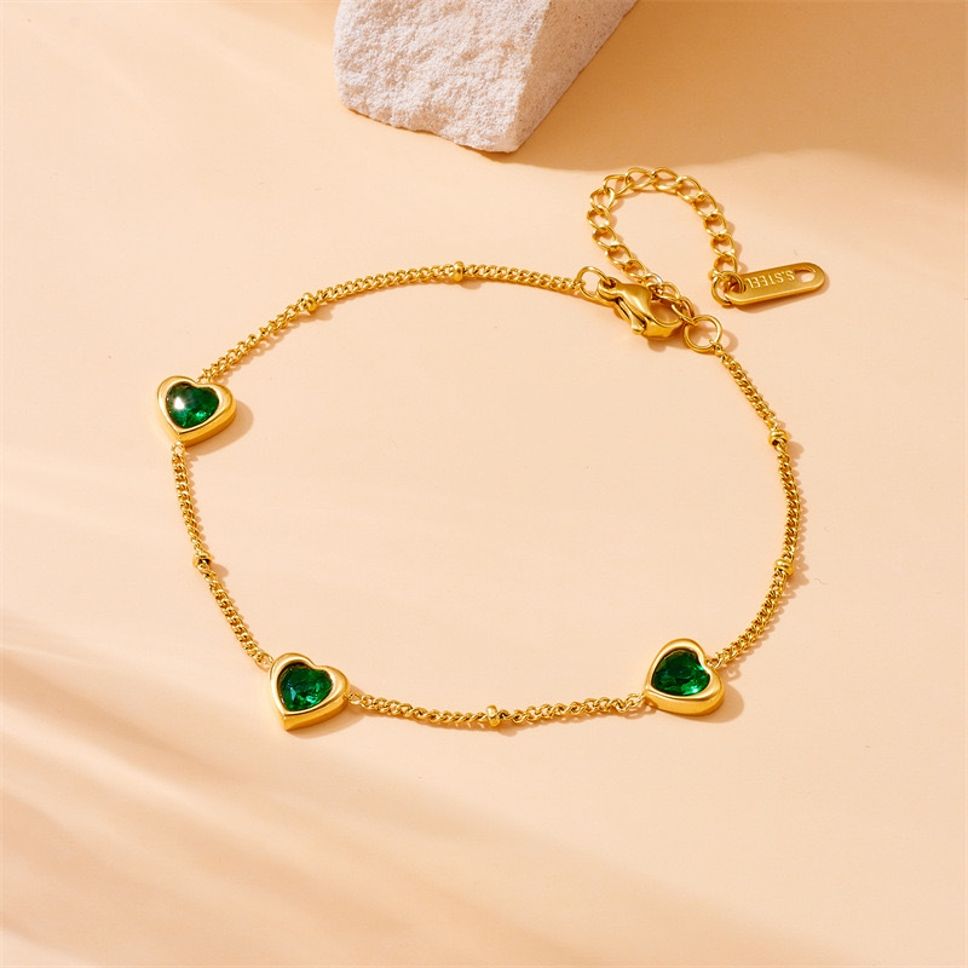MYKI Charming Bracelet  (MKBRAD585G-GREEN-CSS)