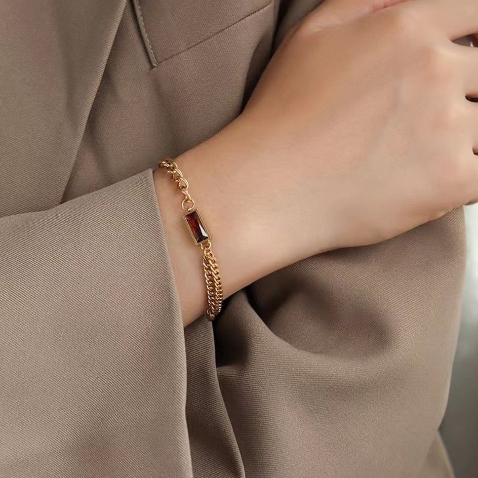 MYKI Opulent Bracelet  (MKBRAD586RED-CSS)
