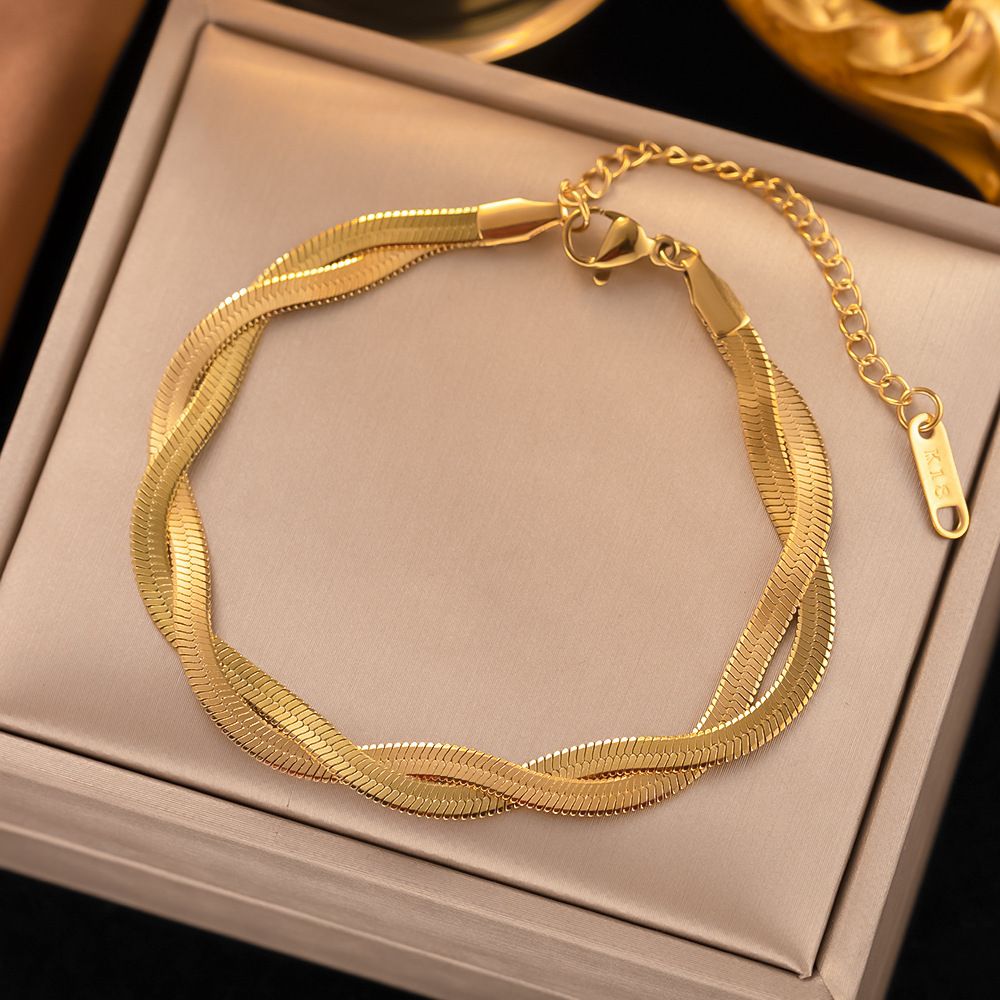 MYKI Snake Design Bracelet (MKBRAD633G-CSS)