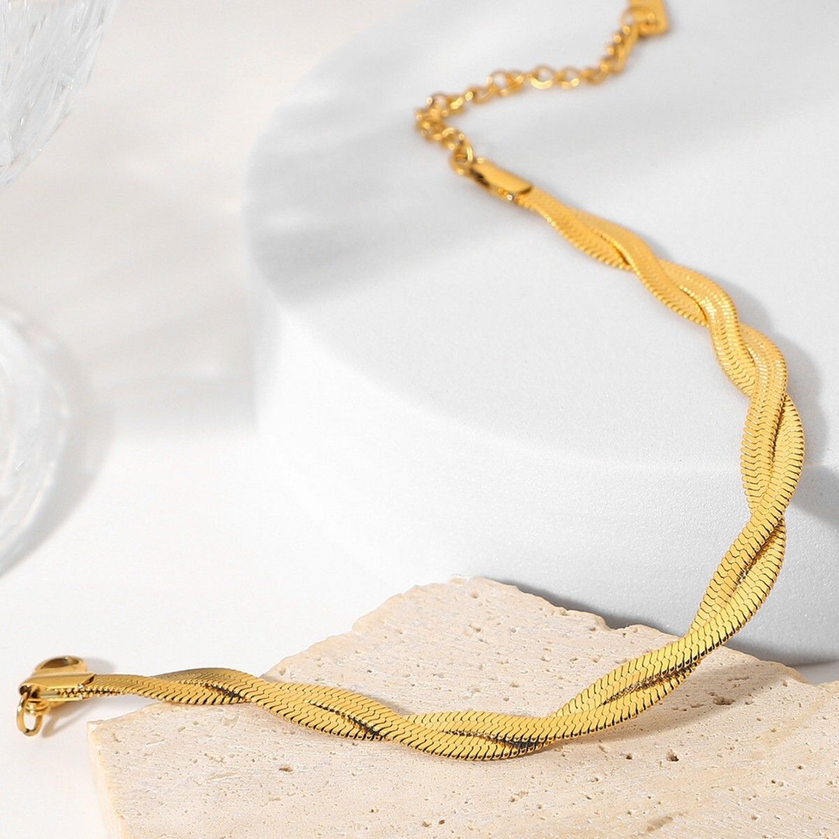 MYKI Snake Design Bracelet (MKBRAD633G-CSS)