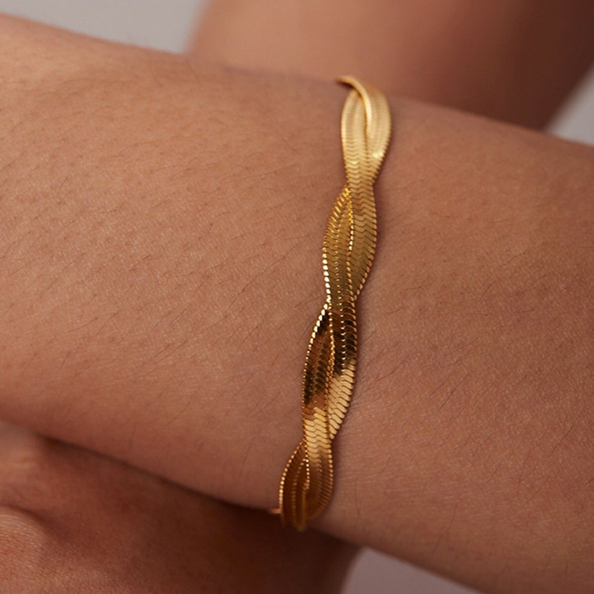 MYKI Snake Design Bracelet (MKBRAD633G-CSS)