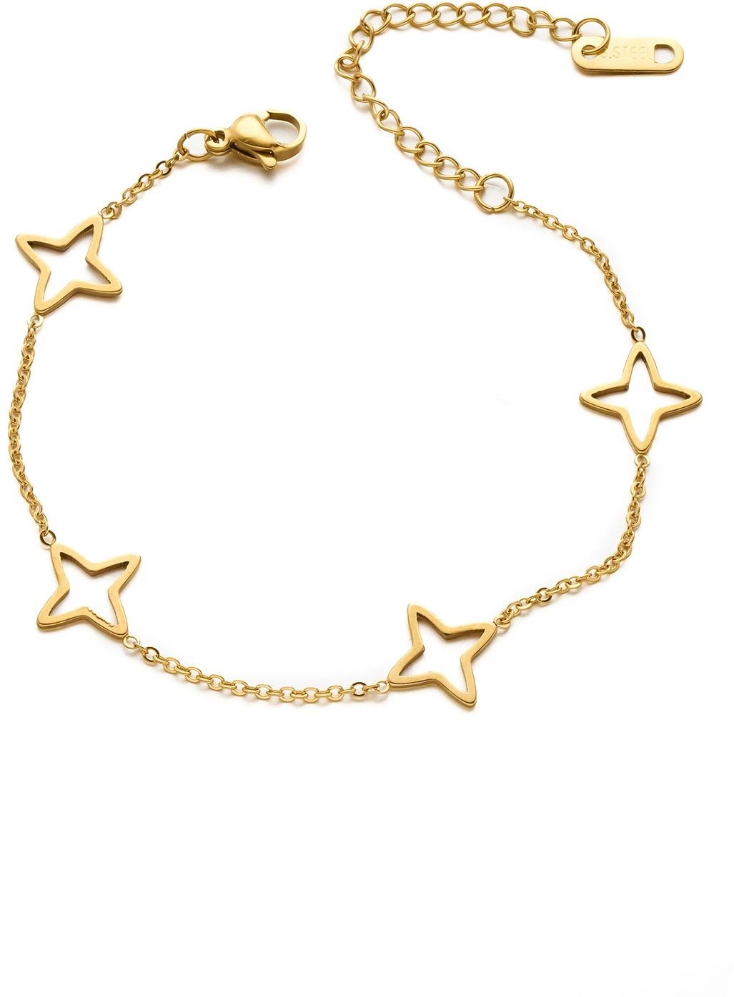 MYKI Gold Plated Star Charm Bracelet | Anti Tarnish | (MKBRAD642G-CSS)