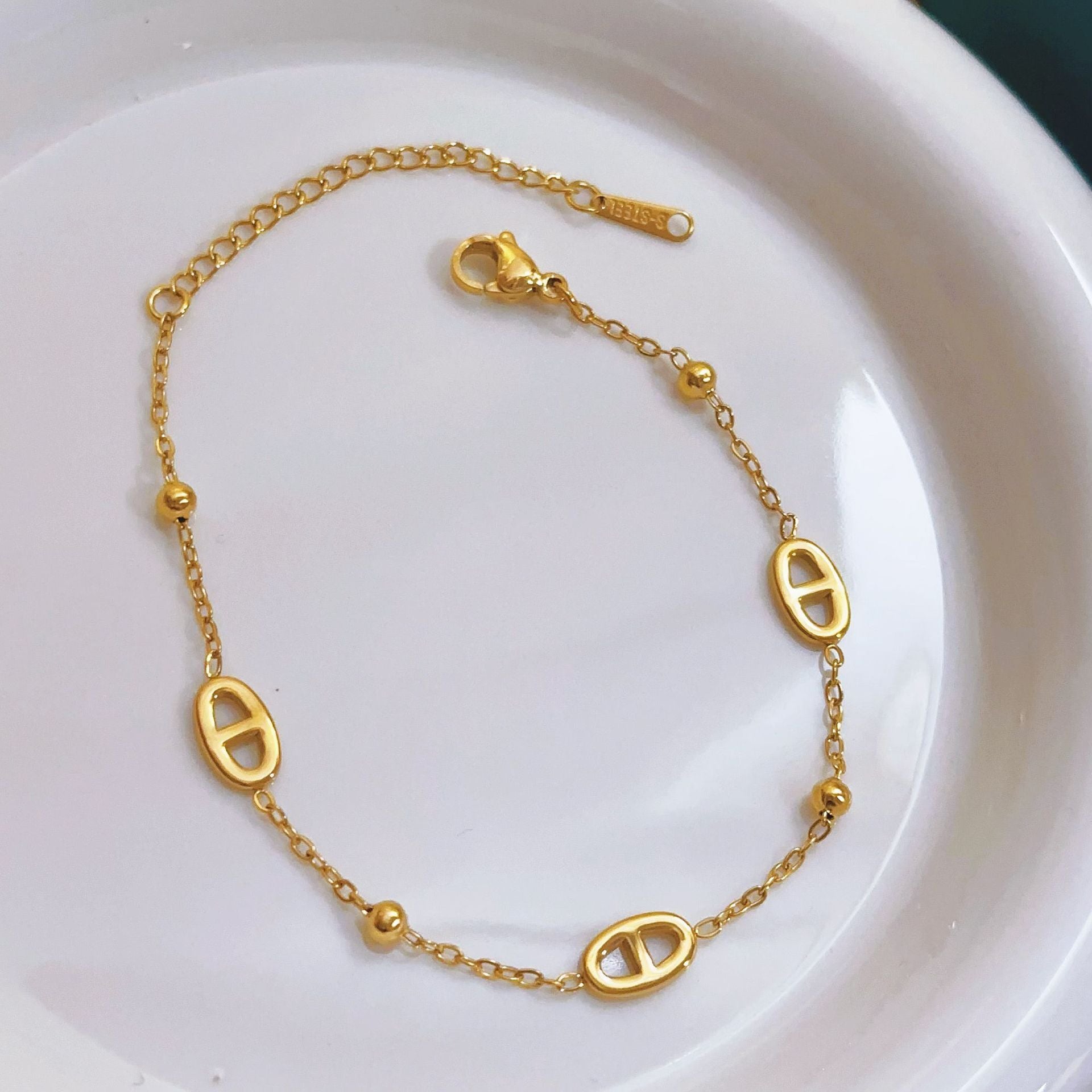 MYKI Gold Plated Designer Chain Bracelet (MKBRAD645G-CSS)