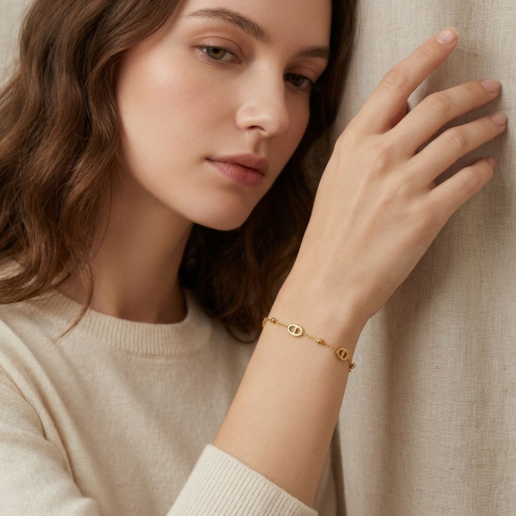 MYKI Gold Plated Designer Chain Bracelet (MKBRAD645G-CSS)