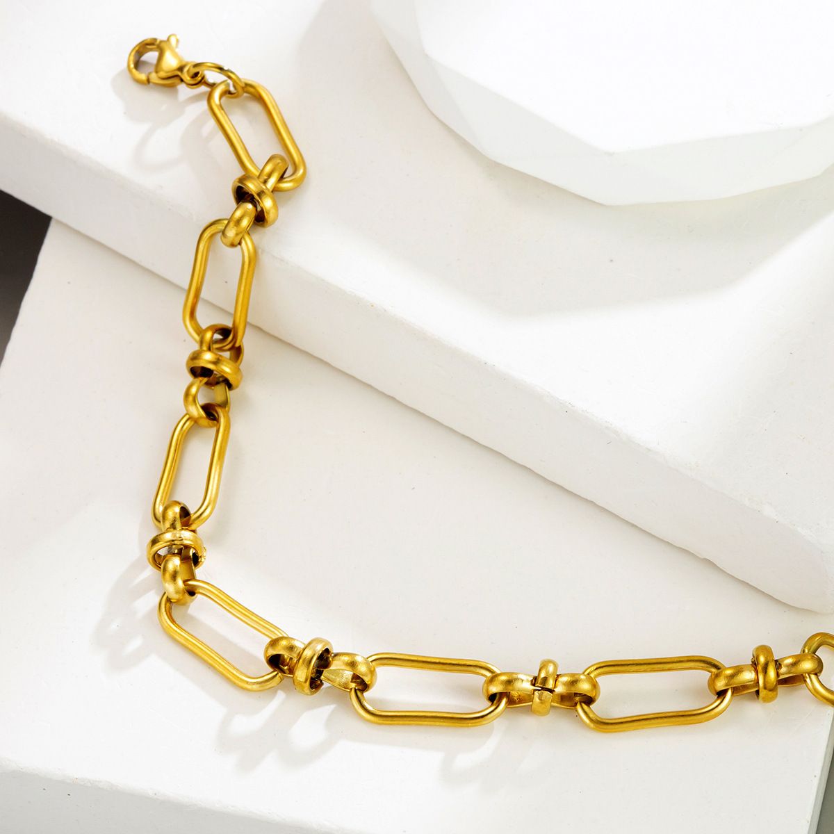 MYKI Gold Plated Chunky Link Bracelet (MKBRAD647G-CSS)