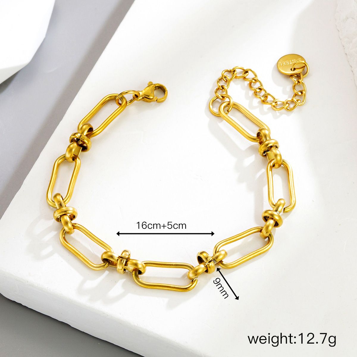 MYKI Gold Plated Chunky Link Bracelet (MKBRAD647G-CSS)