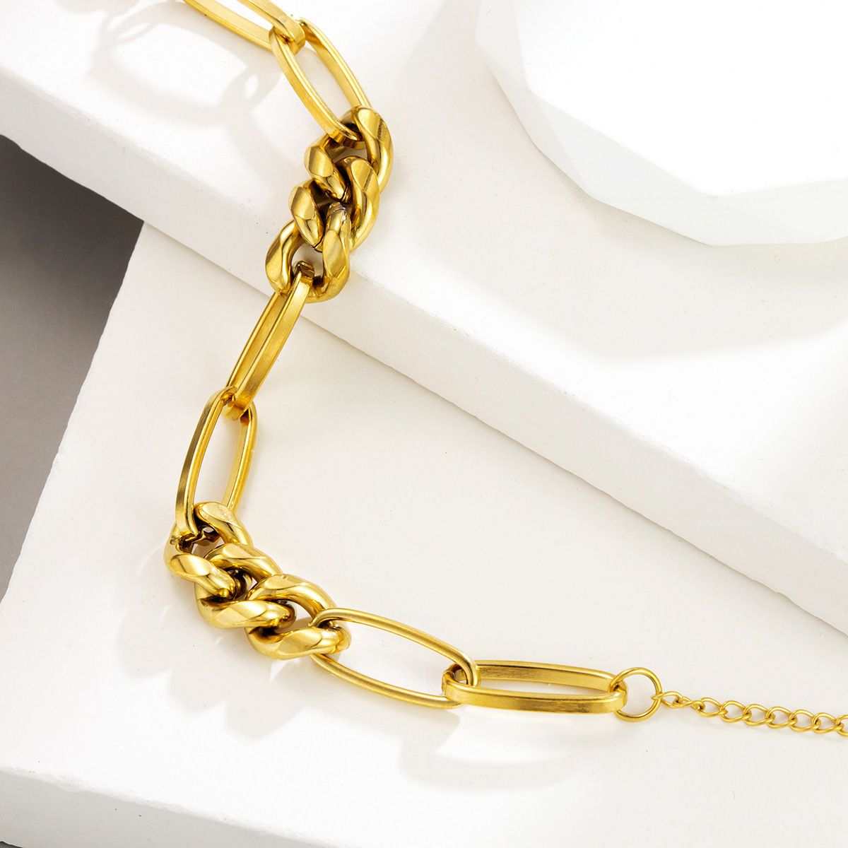 MYKI Gold Plated Chunky Link Bracelet (MKBRAD648G-CSS)