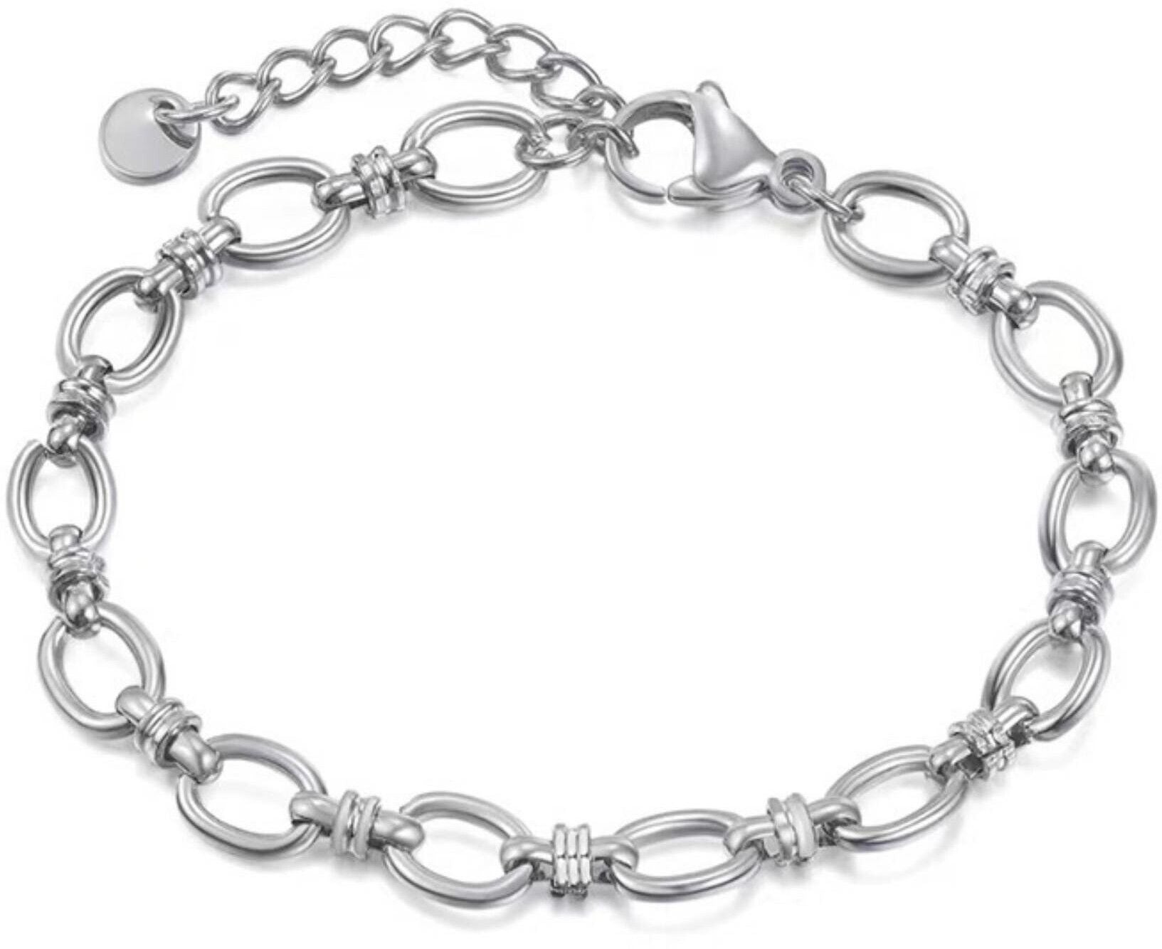 MYKI Stainless Steel Link Bracelet | Anti-Tarnish(MKBRAD731-SSYI)