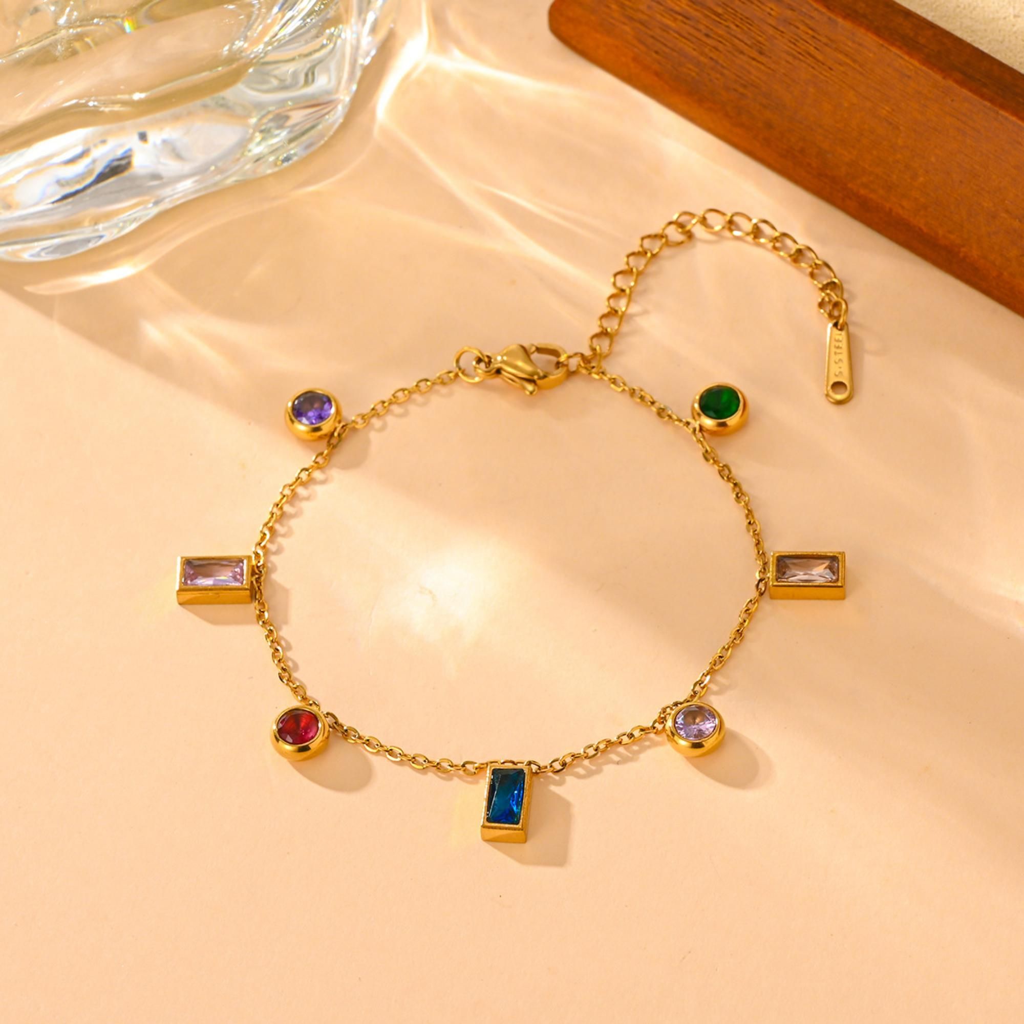 MYKI Gold Plated Bracelet | Anti-Tarnish Adjustable Design(MKBRAD754G-SSYI)
