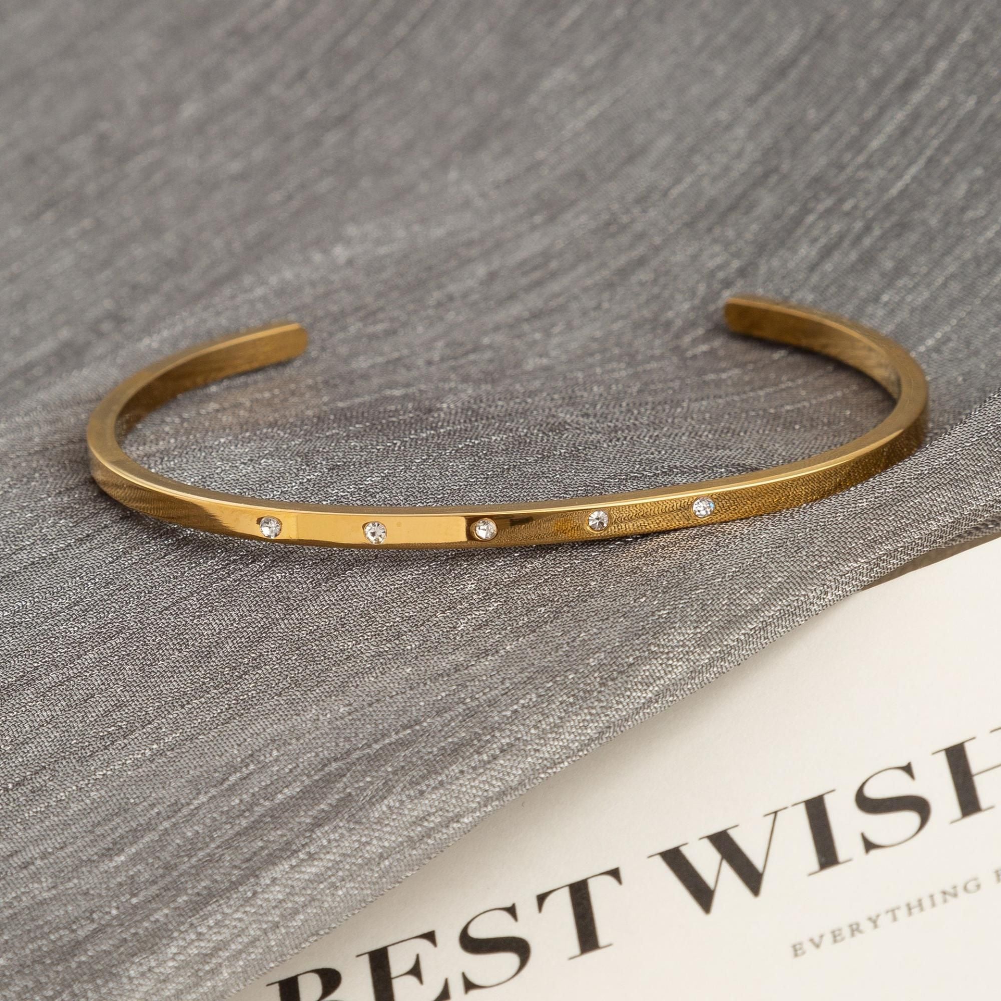 MYKI Gold Plated Bracelet | Anti-Tarnish Adjustable Design(MKBRAD755G-SSYI)