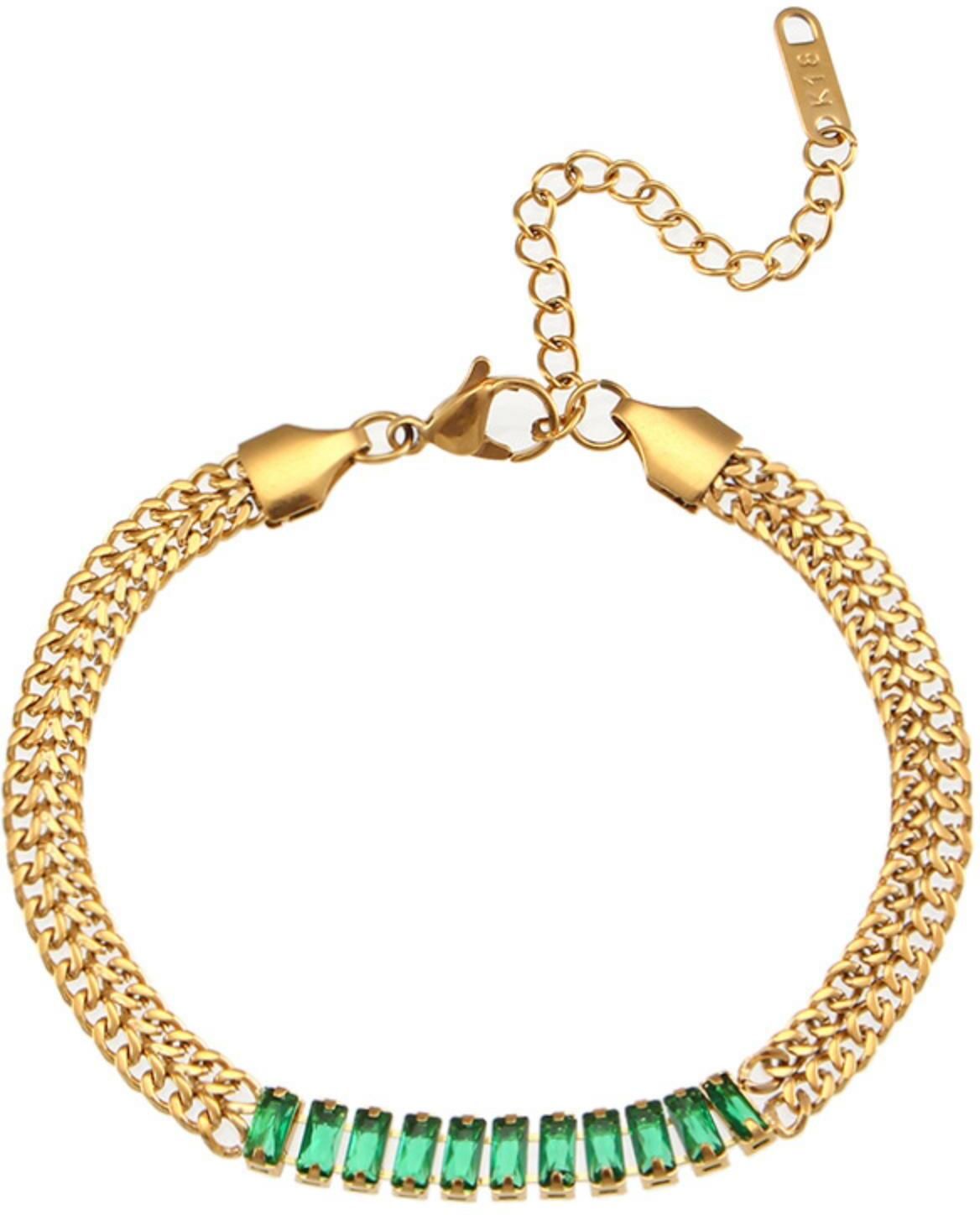 MYKI Gold Plated Bracelet | Anti-Tarnish Adjustable Design(MKBRAD756G-SSYI)
