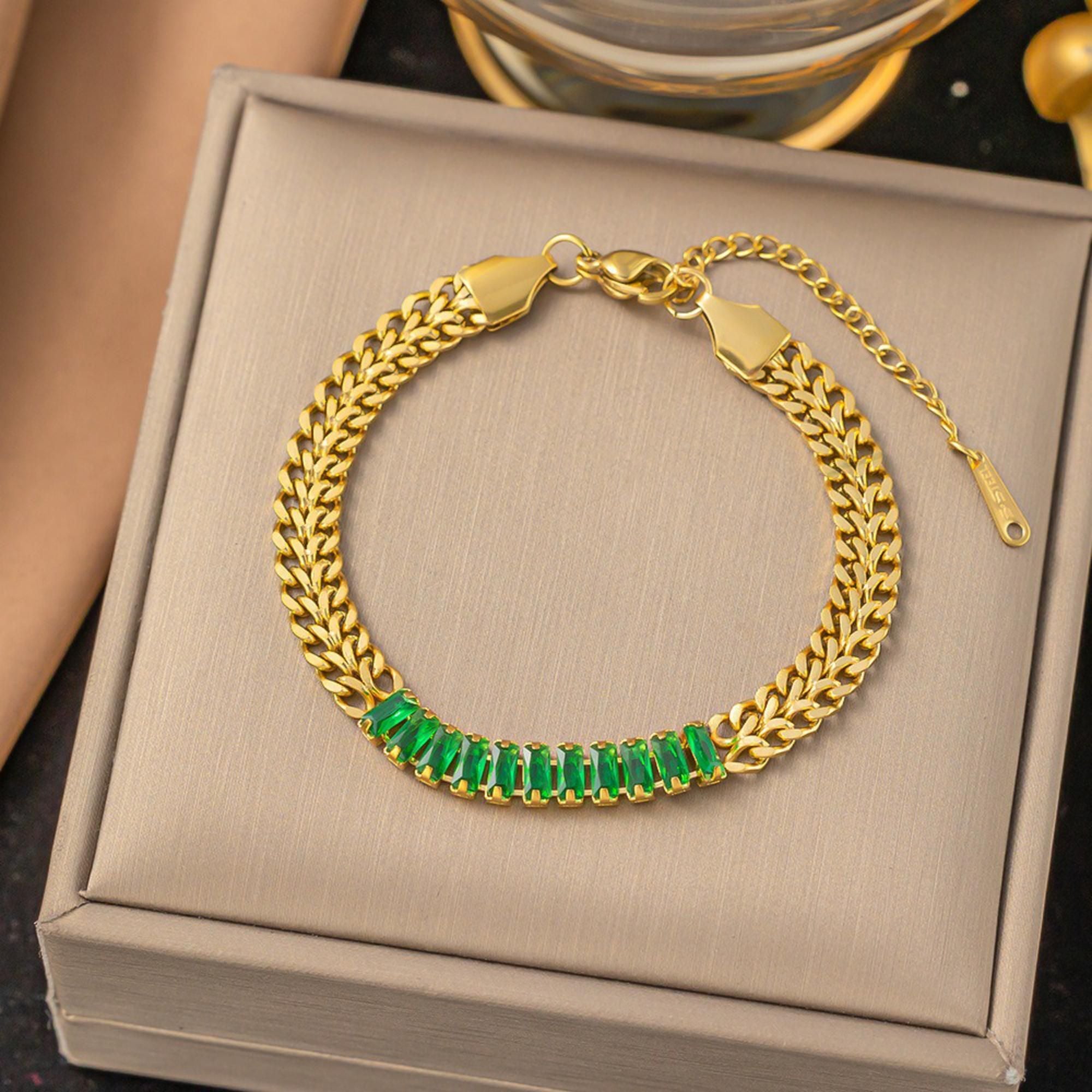 MYKI Gold Plated Bracelet | Anti-Tarnish Adjustable Design(MKBRAD756G-SSYI)