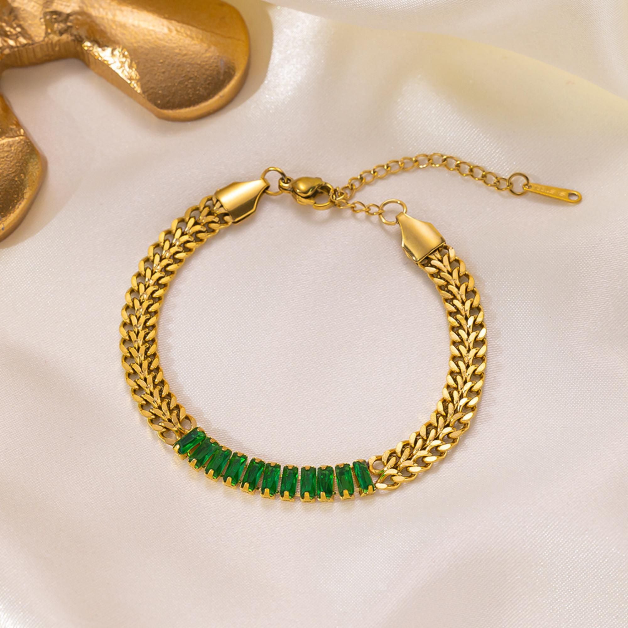 MYKI Gold Plated Bracelet | Anti-Tarnish Adjustable Design(MKBRAD756G-SSYI)