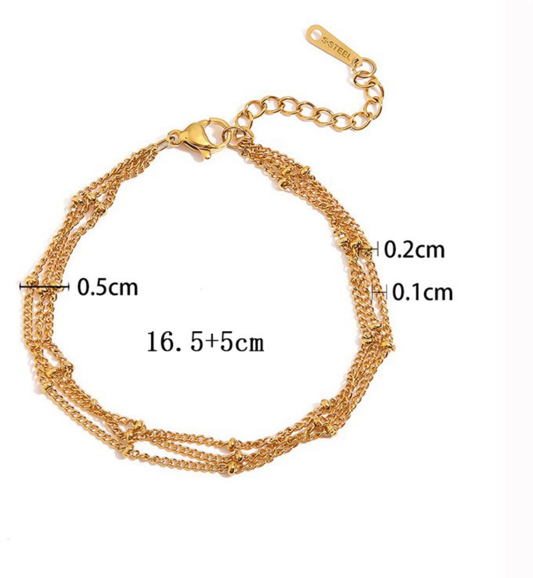 MYKI Gold Plated Bracelet | Anti-Tarnish Adjustable Design(MKBRAD758G-SSYI)