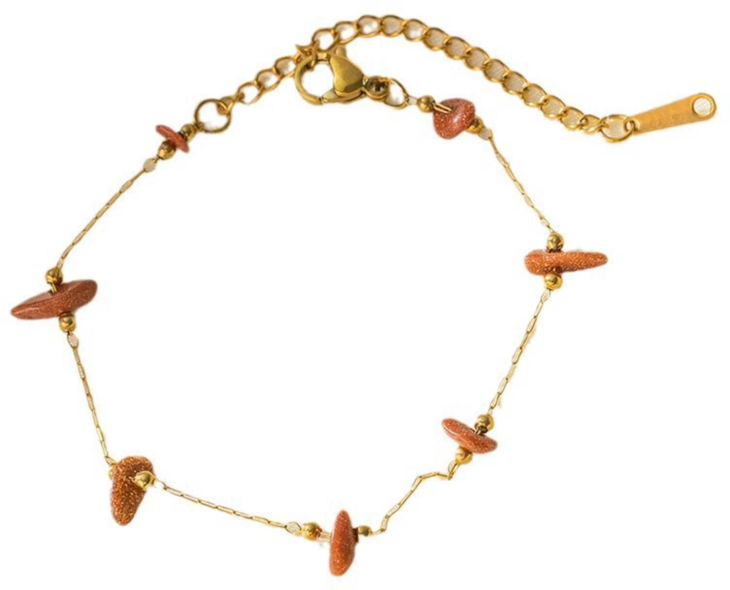 MYKI Gold Plated Bracelet | Anti-Tarnish Adjustable Design(MKBRAD760G-SSYI)