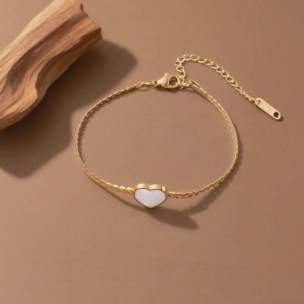 MYKI Heart Bracelet | Anti-Tarnish(MKBRAD797-SSYI)