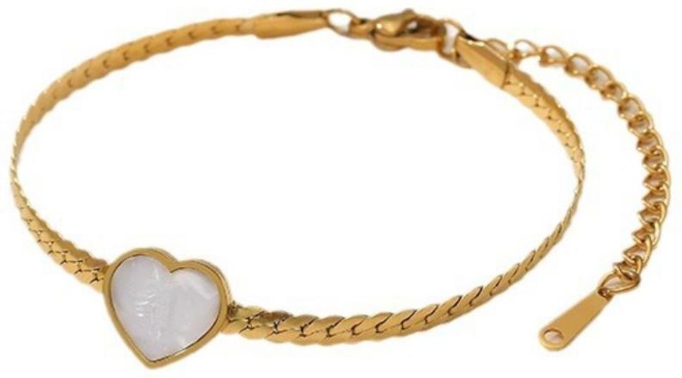 MYKI Heart Bracelet | Anti-Tarnish(MKBRAD797-SSYI)