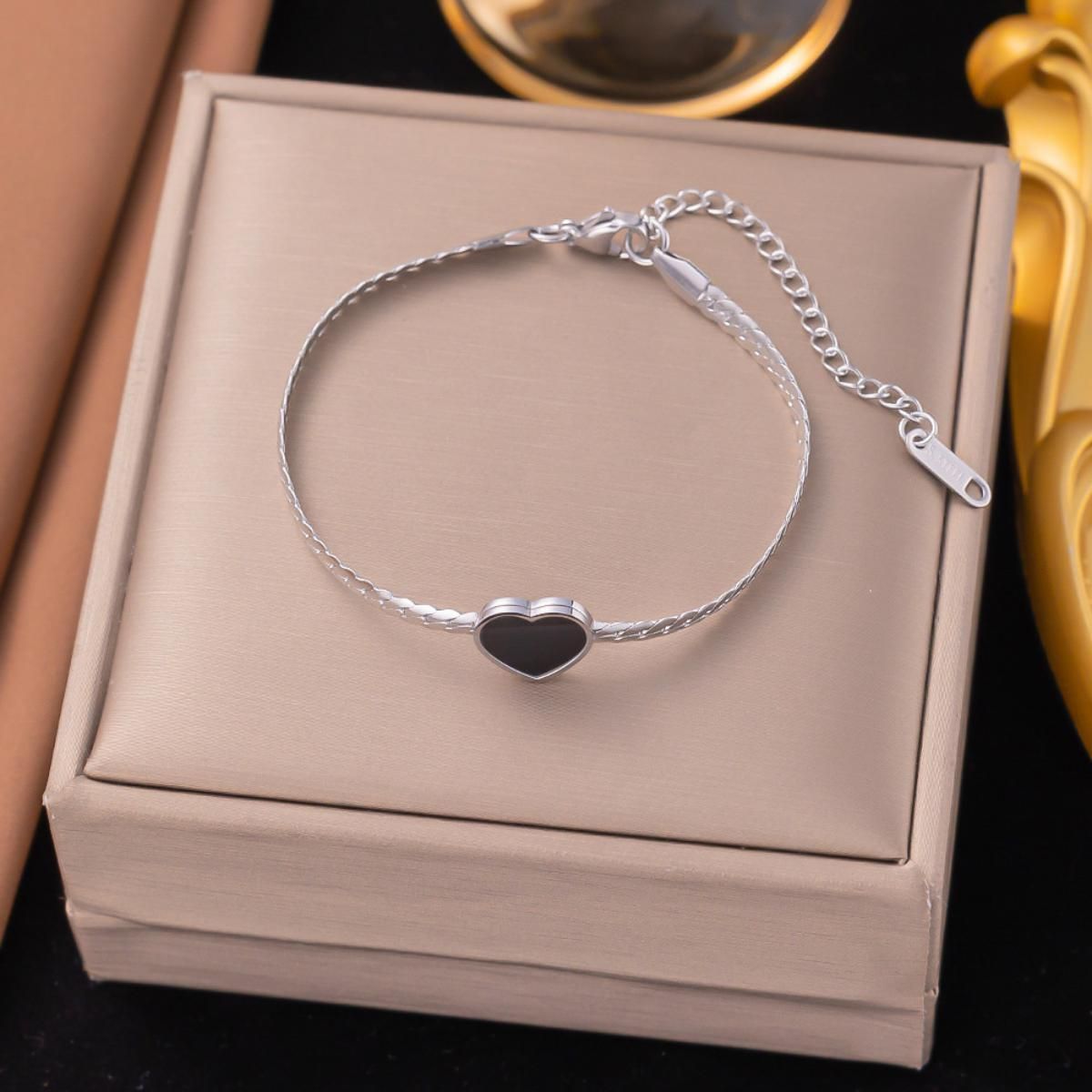 MYKI Heart Bracelet | Anti-Tarnish(MKBRAD797-SSYI)
