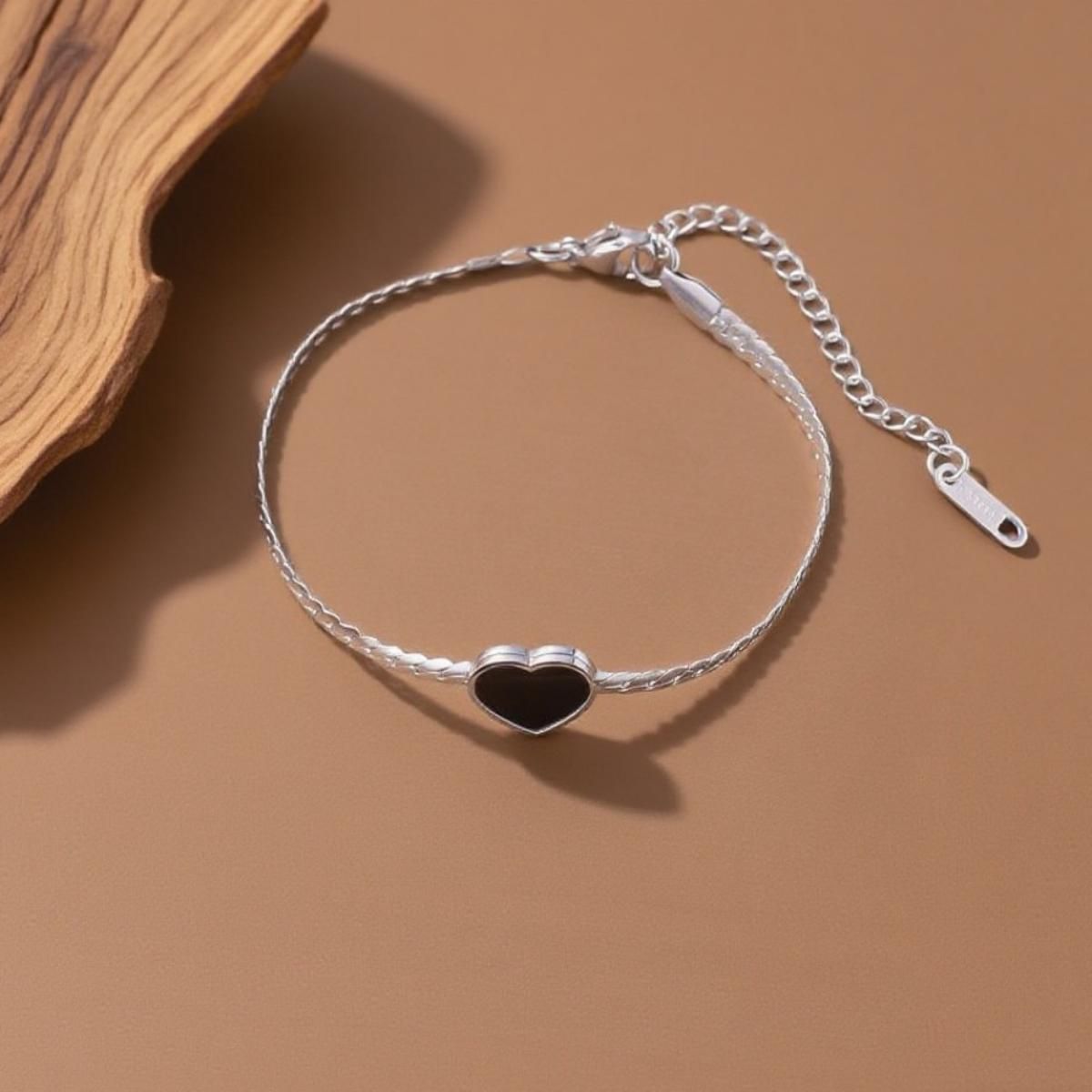 MYKI Heart Bracelet | Anti-Tarnish(MKBRAD797-SSYI)