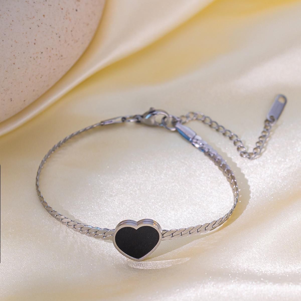 MYKI Heart Bracelet | Anti-Tarnish(MKBRAD797-SSYI)