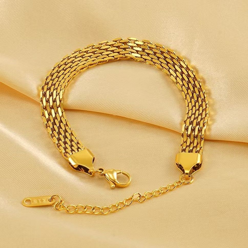 MYKI Gold Plated Bracelet with Elegant Design | MYKI(MKBRAD865G-SSYI)