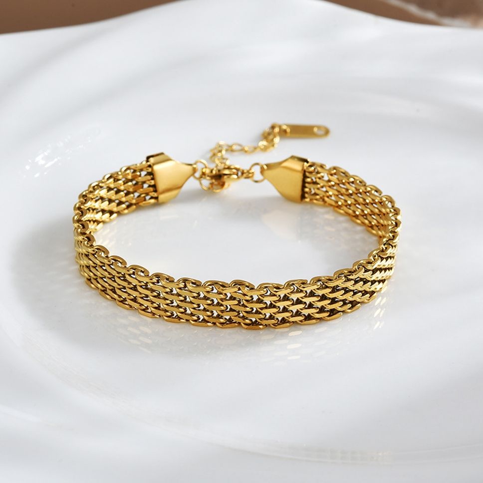 MYKI Gold Plated Bracelet with Elegant Design | MYKI(MKBRAD865G-SSYI)