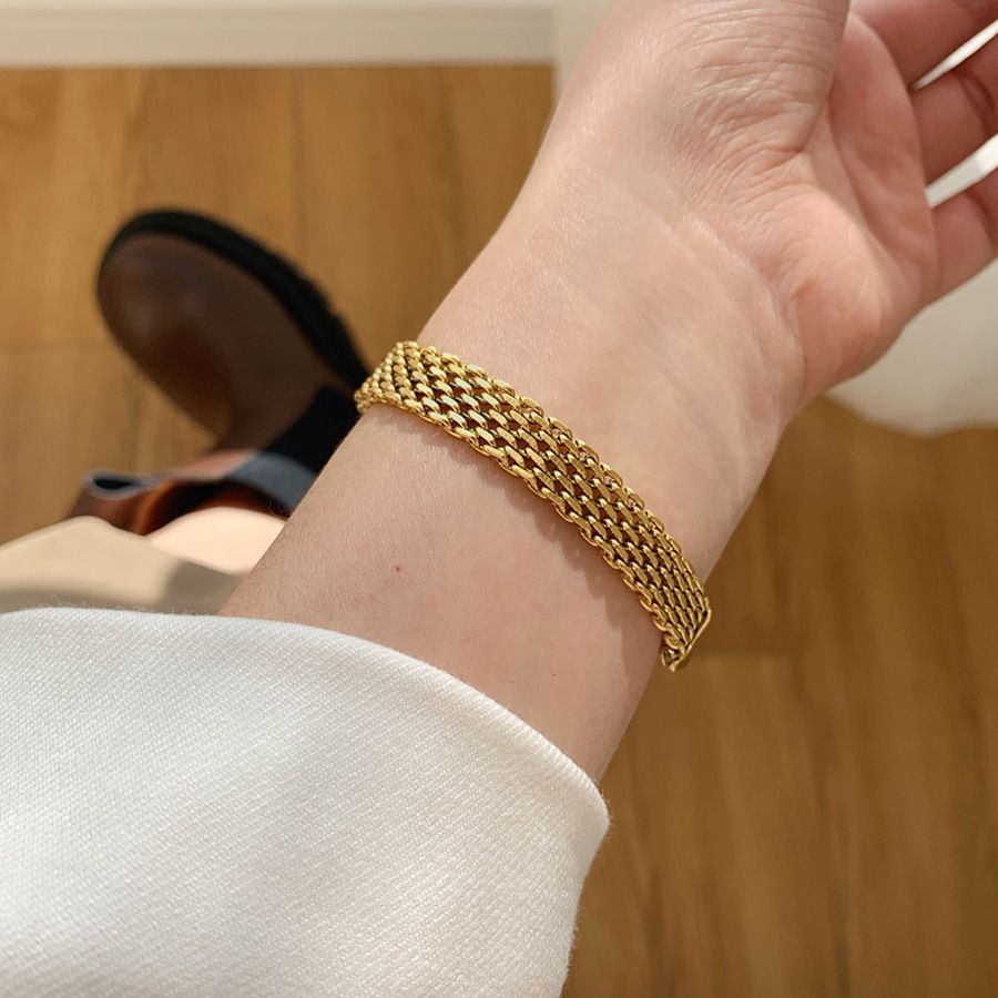 MYKI Gold Plated Bracelet with Elegant Design | MYKI(MKBRAD865G-SSYI)