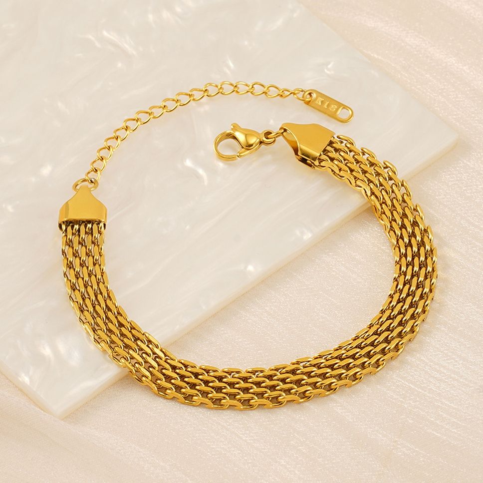 MYKI Gold Plated Bracelet with Elegant Design | MYKI(MKBRAD865G-SSYI)