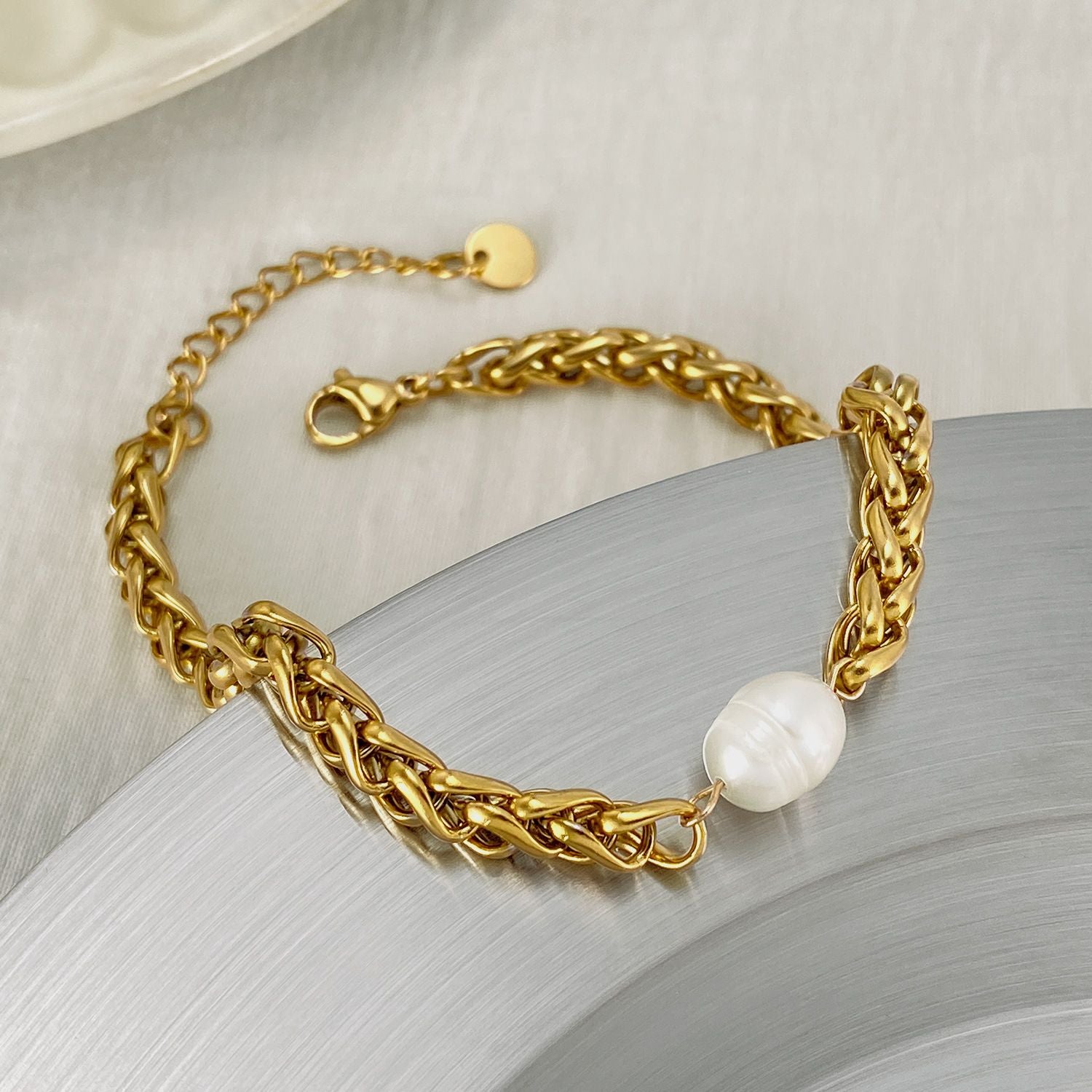MYKI Gold Plated Bracelet with Elegant Design | MYKI(MKBRAD869G-SSYI)